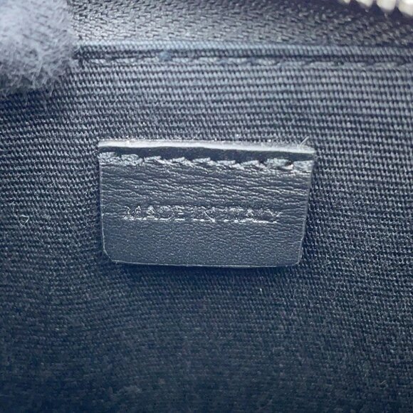 CELINE Triomphe HorizontalPouch Shoulder Bag PVC/Leather Black/White 10L272FSQ - Picture 11 of 14